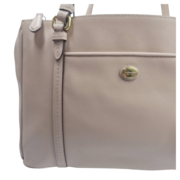 Coach Saffiano Leather Large Peyton Jordan Tote Bag - Picture 3 of 9